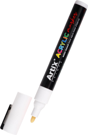 značkovač akrylový bílý MP kul.hrot PP922-26