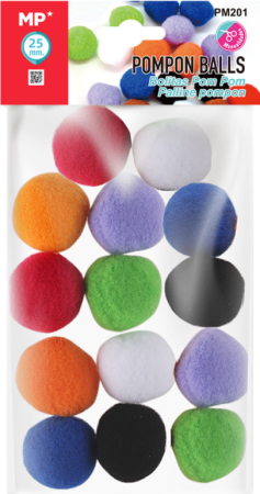pom poms 25mm PM201
