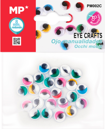 oči dekorační MP  8mm PM002C 46ks