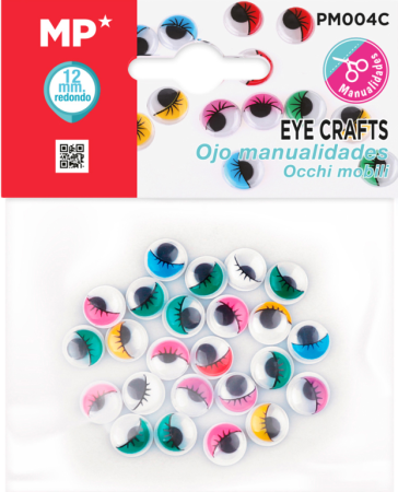 oči dekorační MP 12mm PM004C 22ks