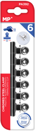 klip dopisní 31mm chrom MP PA392 blistr
