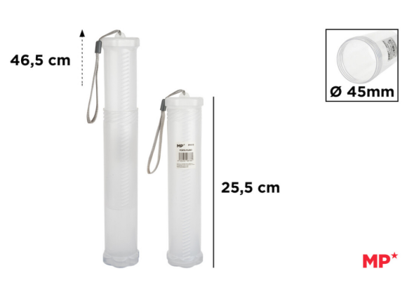 tubus plast vysunovací 4,5x25-45cm MP PP410
