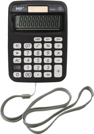 kalkulačka MP 10 míst černá PE026 blistr