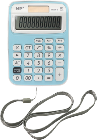 kalkulačka MP 10 míst modrá PE026-3 blistr