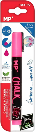 značkovač křídový růžový MP kul.hrot PE551RO blistr