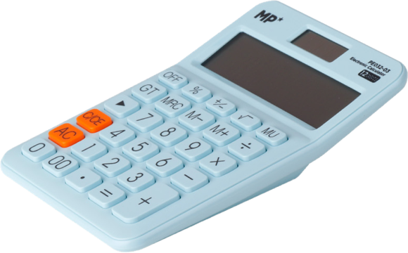 kalkulačka MP 12 míst  modrá PE032-03 blistr