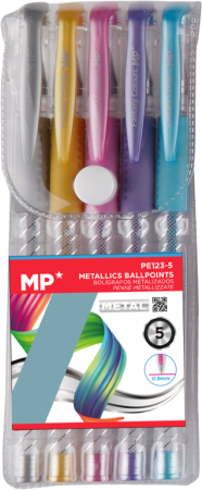 popisovač gel metallic 5ks PE123-5