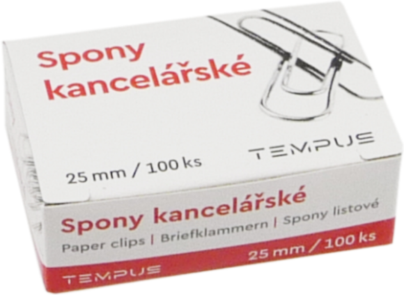 spony kancel.Tempus 25mm 100ks