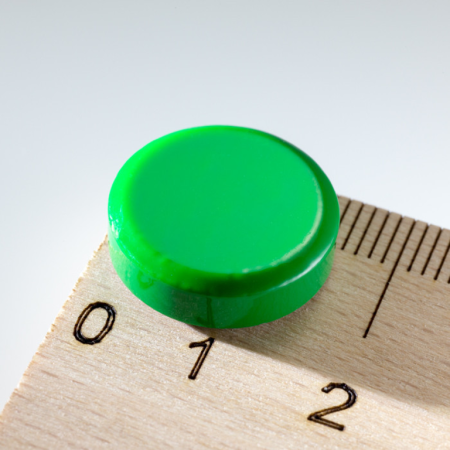 magnet  kulatý 16x5 zelený