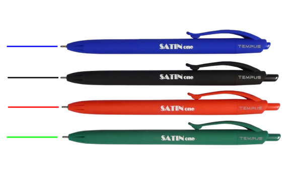 kuličkové pero Satin One modré EAN:8594033830410