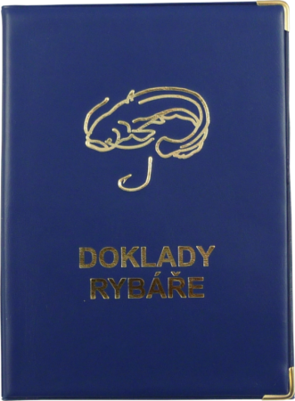 pouzdro na rybářské doklady modré