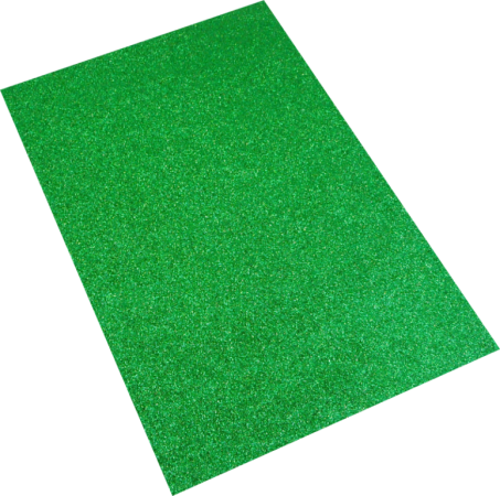 pěnová guma A4 glitr zelená EG-012