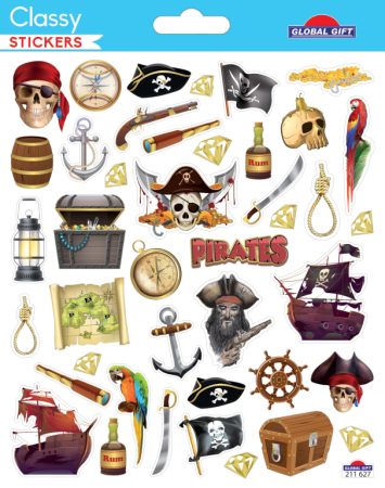 Samolepky CLS 211627 Pirates