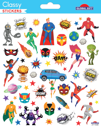 Samolepky CLS 211630 Super heroes