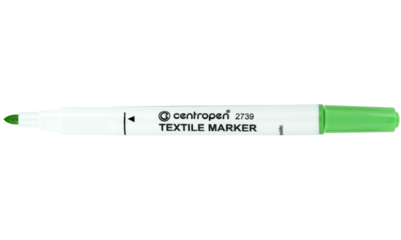 Značkovač na textil Centropen 2739  žlutozelený