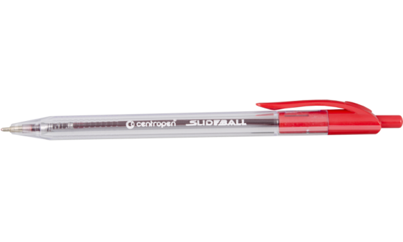 kuličkové pero Slideball Clicker 2225 červený