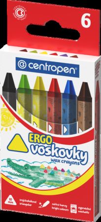 voskovky Centropen trojhranné 9531 6ks voskovky Centropen trojhranné 9531 6ks