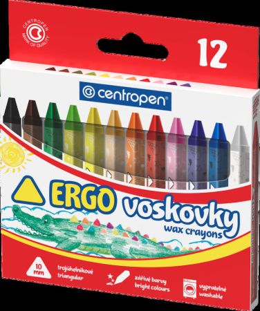 voskovky Centropen trojhranné 9531 12ks