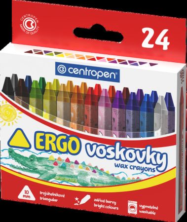 voskovky Centropen trojhranné 9531 24ks voskovky Centropen trojhranné 9531 24ks