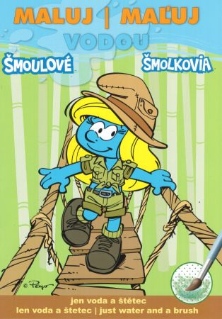 omal.A5 maluj vodou Šmoulové omal.A5 maluj vodou Šmoulové