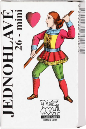 karty Mariáš jednohlavé kůň papír.krab. MINI