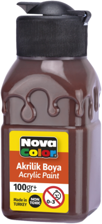 barva akrylová 100g hnědá NC-2016