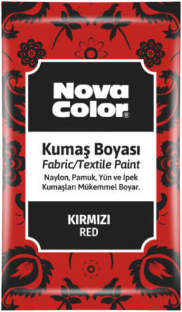 barva na textil prášková červená 12g NC-901