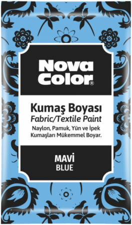 barva na textil prášková modrá světlá 12g NC-902