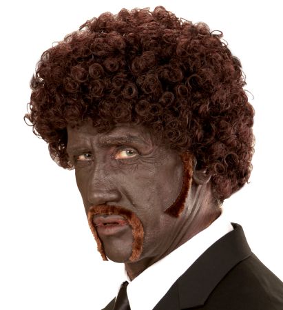 Widmann Paruka hnědé afro s vousy