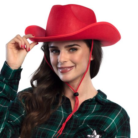 Boland Kovbojský klobouk červený rodeo