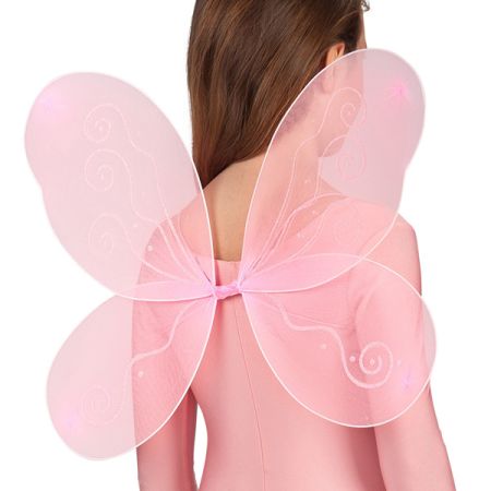 Carnival Toys Křídla motýlí růžová