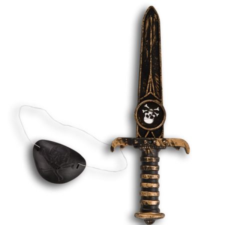Carnival Toys Sada Pirát - pirátský nůž s páskou