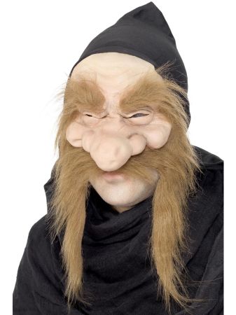 Smiffys Latexová maska trpaslík hnědý