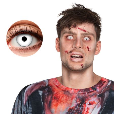 Boland Kontaktní čočky zombie bílé