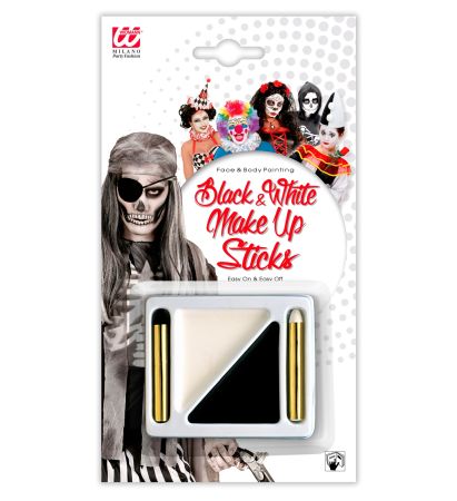 Widmann Obličejové barvy černobílé Halloween