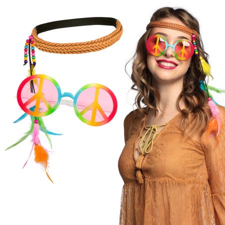 Boland Sada hippie brýle s čelenkou