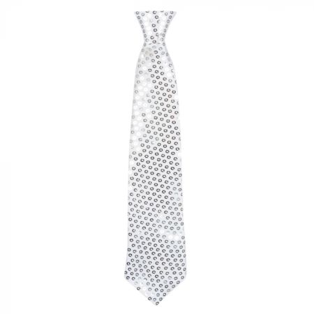 Boland Kravata stříbrná flitrová 40 cm