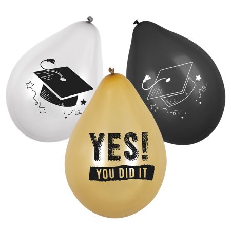 Boland Latexové balónky 6 ks motiv promoce