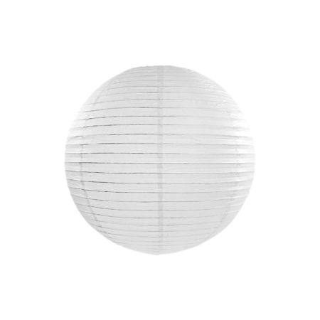 PARTYDECO Bílý lampion 25 cm