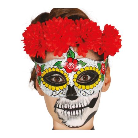 Fiestas Guirca Dámská maska Den mrtvých Fiestas Guirca Dámská maska Den mrtvých
