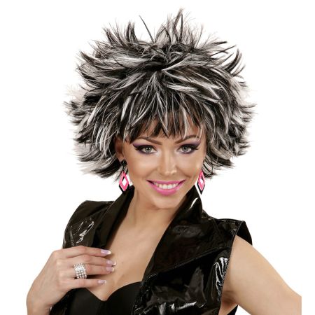 Widmann Dámská paruka černo-bílá melír