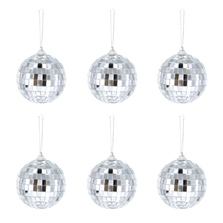 Boland Disco koule stříbrné 6ks Boland Disco koule stříbrné 6ks