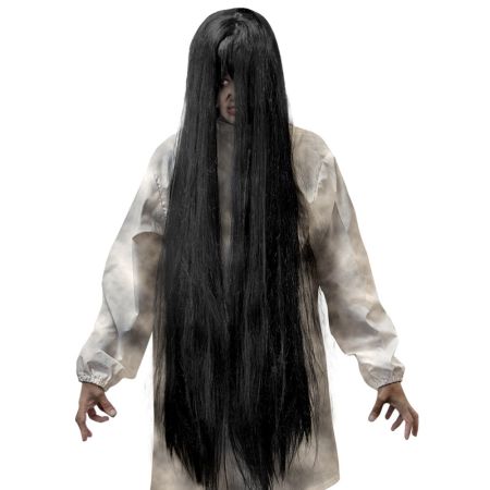 Dlouhá černá paruka Evil
