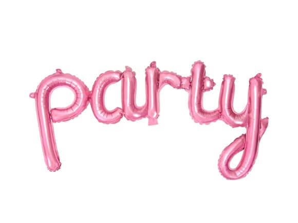 PARTYDECO Foliový balónek Party růžový