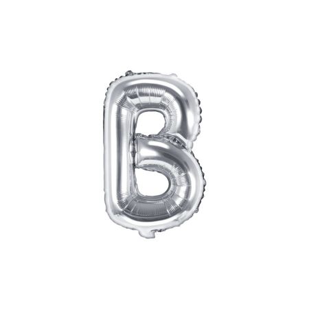 PARTYDECO Foliové písmeno B stříbrné 35 cm PARTYDECO Foliové písmeno B stříbrné 35 cm