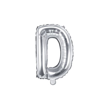 PARTYDECO Foliové písmeno D stříbrné 35 cm PARTYDECO Foliové písmeno D stříbrné 35 cm