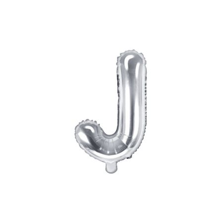 PARTYDECO Foliové písmeno J stříbrné 35 cm PARTYDECO Foliové písmeno J stříbrné 35 cm