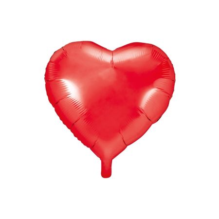 PARTYDECO Foliový balónek srdce červený