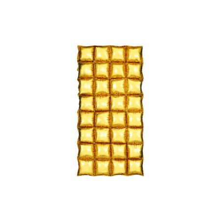 PARTYDECO Fóliový balónový závěs, zlatý, 72x143 cm