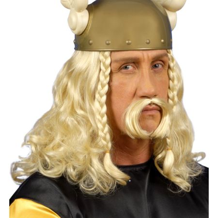 Widmann Galská paruka s knírem blond Widmann Galská paruka s knírem blond